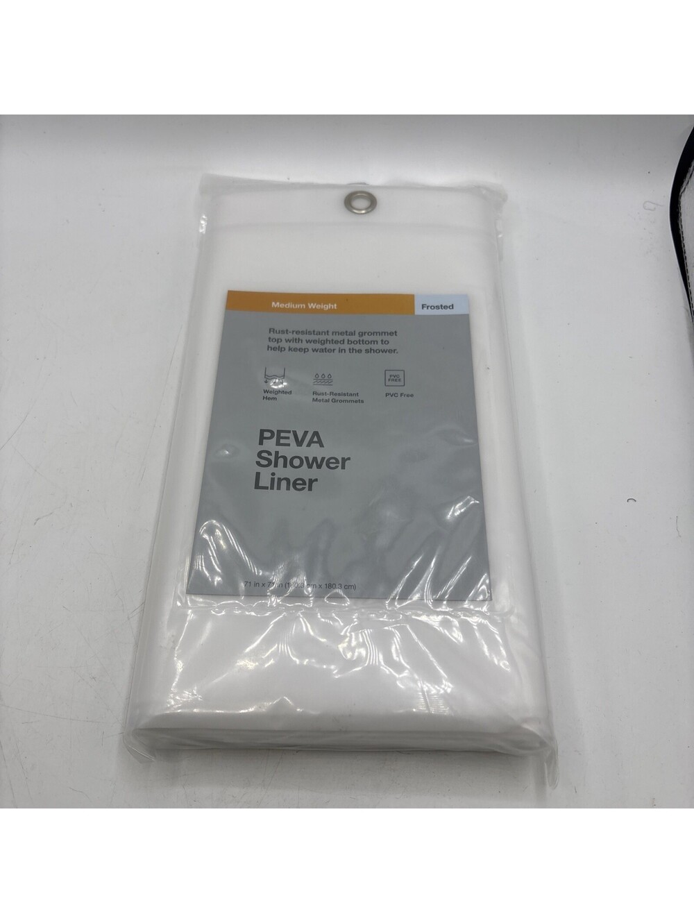 Shower Curtain Liners 71 X 71 inches Made By Design 100% PEVA